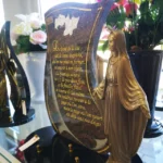 plaque statuette funeraire