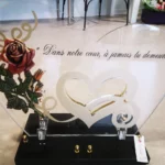 plaque vitree en coeur