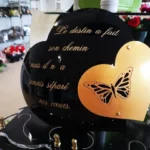 plaque personalisee coeur