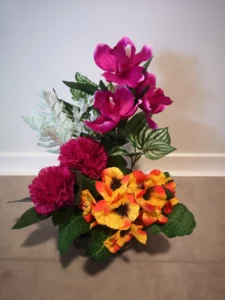 coupe d'orchidees pensees oeillets